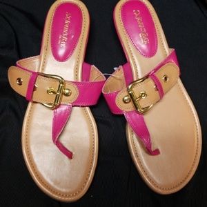 ST. JOHNS BAY Fuschia Pink NWOT Buckle Sandals